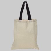 Contrast-Color Handle Tote