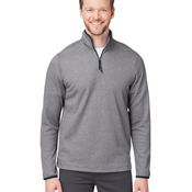 Men's Venture Heathered Stripe Quarter-Zip Pullover