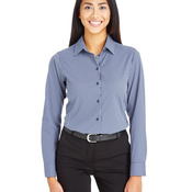 Women's CrownLux Performance® Tonal Mini Check Woven Dress Shirt