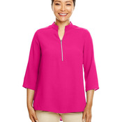 Women's Perfect Fit™ Three-Quarter Sleeve Crepe Tunic