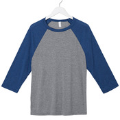 Bella+Canvas Unisex 3/4-Sleeve Baseball T-Shirt