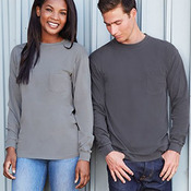 Unisex Inspired Dye Long Sleeve Pocket T-Shirt