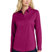 Ladies Long Sleeve SuperPro ™ React ™ Twill Shirt