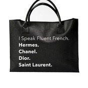 The Make Her Power Moves Tote - French Black